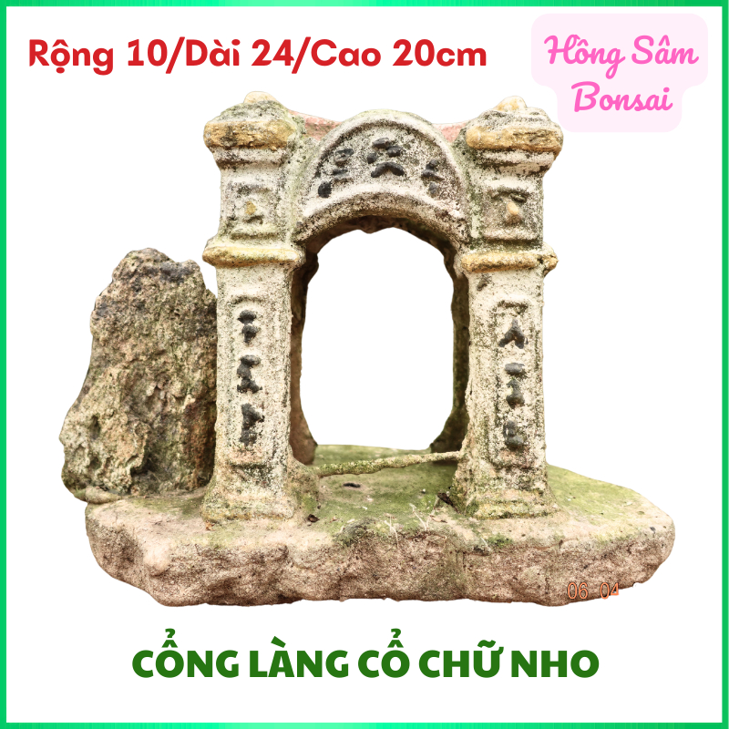 CỔNG LÀNG CỔ CHỮ NHO – TIỂU CẢNH TRANG TRÍ BONSAI