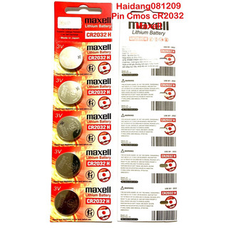 Pin CMOS CR2032 Maxell Lithium Battery 3V