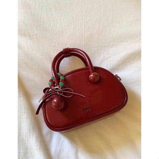  Túi đeo vai đeo chéo da mềm tặng kèm móc quả cầu xinh 276 