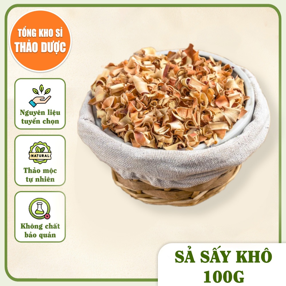 Sả sấy khô 100g (Pha trà, xông hơi, giải cảm)