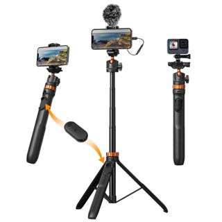 Chân Tripod K&F concept MS-08 2in1 selfie stick tripod for action cam smartphone camera