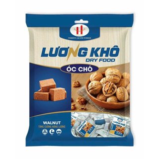 Lương khô đủ vị Gạo lứt - Óc chó - Cà phê - Hạt điều - Jambon - Hạnh Nhân - Yến Mạch gói 400g