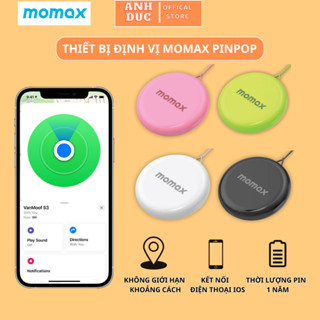 Thiết Bị Định Vị GPS Momax PINPOP - Định Vị Toàn Cầu - Định Vị Xe Máy, Người Già,Trẻ Nhỏ, Đồ Đạc, Thú Cưng,Có Dây Đeo