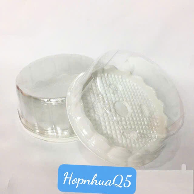 100 Hộp nhựa tròn H15 đựng bánh, xôi... thôi nôi, đầy tháng...