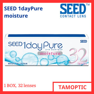 (32 lenses) kính áp tròng 1 ngày SEED 1dayPure Moisture  UV Made in Japan