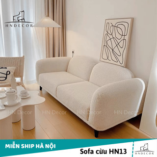 [Miễn Ship HN] Ghế sofa nỉ lông cừu cao cấp  với phong cách hiện đại, sofa decor .