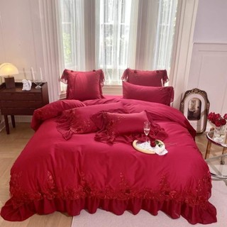 Bộ chăn ga lụa cưới. Hơn 100 mẫu