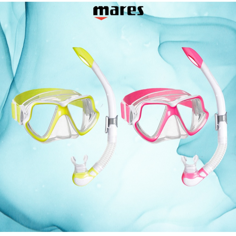 Bộ kính lặn Mares Wahoo Neon, kính lặn biển