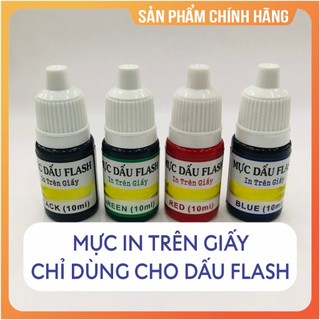  Mực dấu flash in trên giấy mực chuyên dụng mực in văn phòng nhập khẩu chính hãng  Chai 10ml  