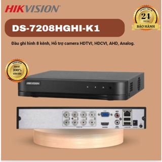 Đầu ghi hình HD-TVI 8 kênh 3.0 HIKVISION DS-7208HGHI-M1, hỗ trợ camera có micro