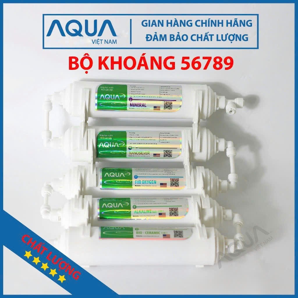 Bộ Lõi Tạo Khoáng AQUA 56789 Chính Hãng Dùng Cho Các Dòng Máy Lọc Nước RO - NANO Bổ sung các khoáng chất