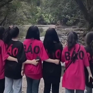 Áo thun tay lỡ nam nữ chữ BÁO thời trang trẻ trung năng động