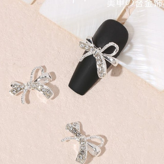 charm nơ  trang trí nail mã mới