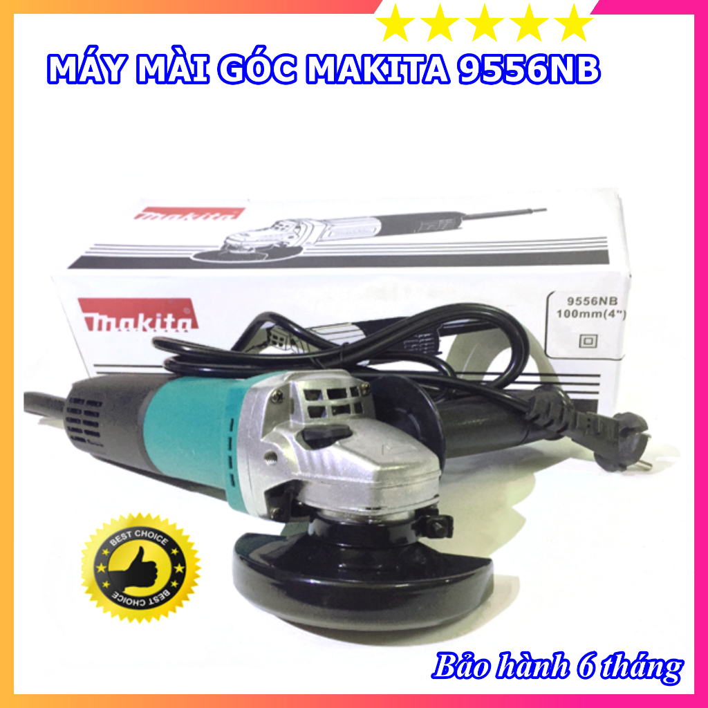 Máy mài góc  MKT 9553HN (840W) - Tặng kèm lưỡi cắt sắt 100mm, 1 lưỡi mài - Bảo hành 6 tháng