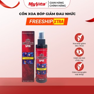Cồn xoa bóp giảm đau nhức, bong gân, trật khớp MyVita SPM chai xịt 125ml
