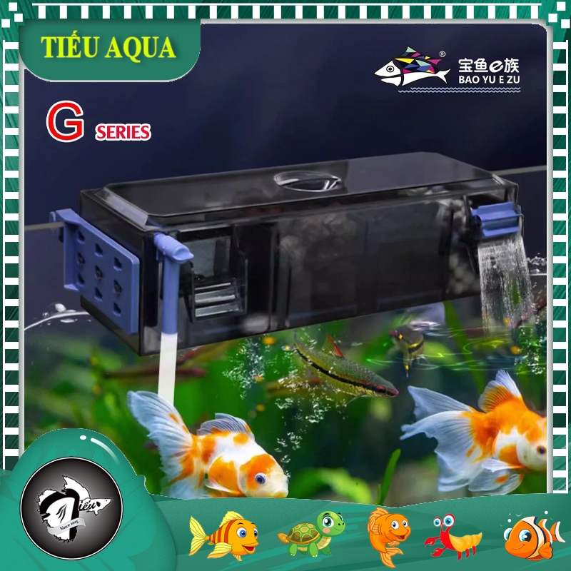 Máng Lọc Tràn Trên Kèm Máy Bơm BAOYU Cho Hồ Cá Cảnh, Thủy Sinh G-30, G50, G60 (Chưa có gồm VLL)