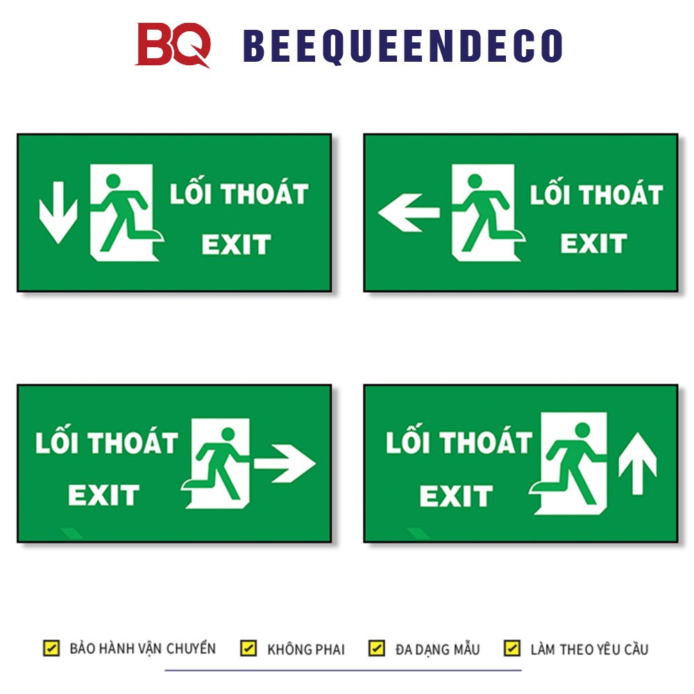 Biển Báo - Biển Cảnh Báo Lối Thoát Exit
