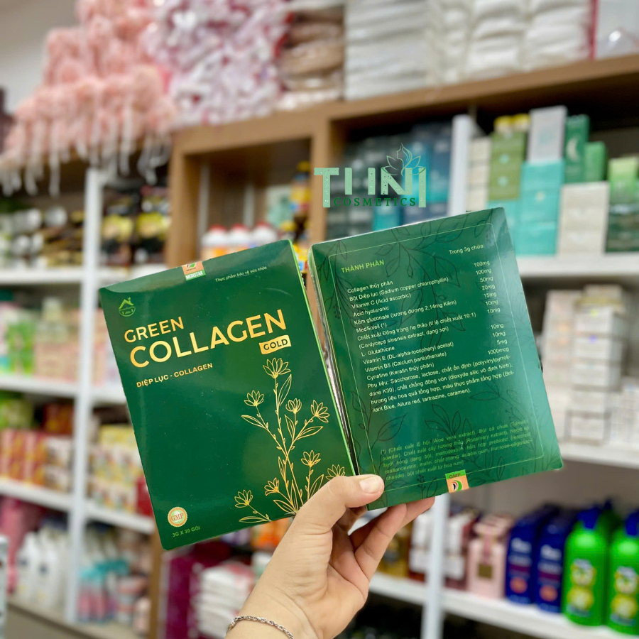 Diệp lục collagen gold 30 gói ( Creen Collagen Gold )