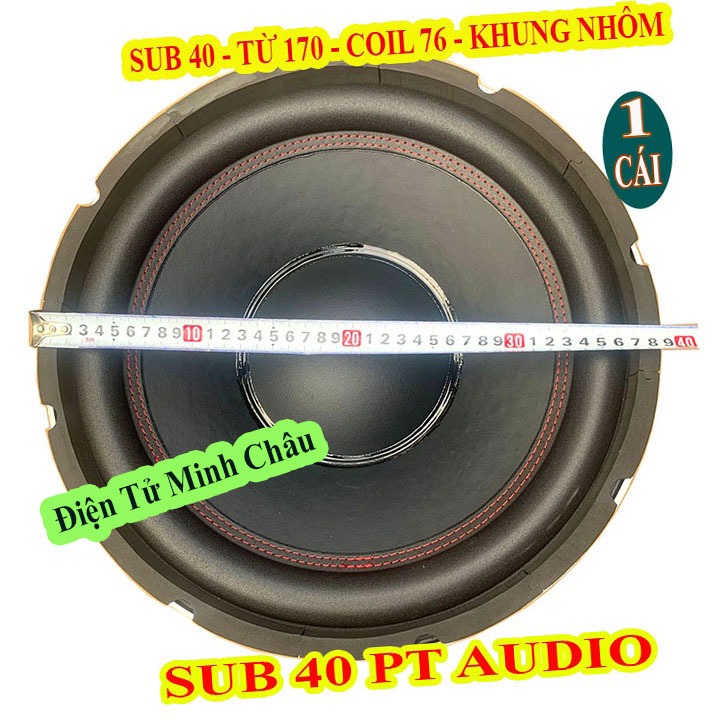 LOA BASS SUB 40 MARTIN TỪ 170 COIL 76 CHỈ ĐỎ CAO CẤP - GIÁ 1 LOA