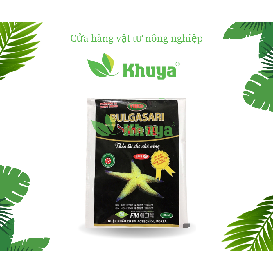 Phân bón lá trung lượng BULGASARI Vino 79 gói 25ml Vinco 79