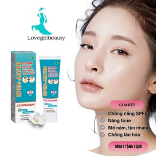  kem chống nắng Kpem Nga nâng tone trắng da giảm nám tàn nhang chống nắng mặt body SPF50+ 