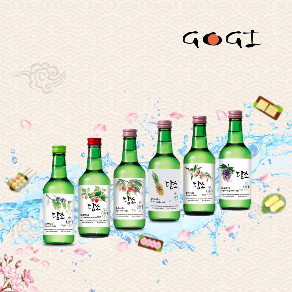 Nước Trái Cây Hàn Quốc Damso Chai 360ml nhiều vị