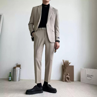 Blazer, Vest Nam KAI Store Bộ Vest Nam, Blazer Nam Phong Cách Hàn Quốc 1 Nút Thời Trang BL07