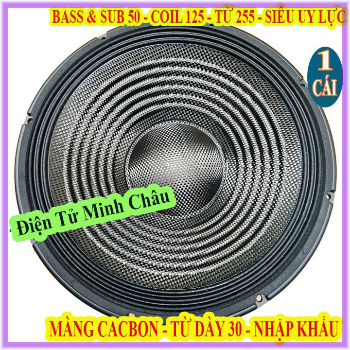 LOA BASS & SUB 50 RCF TỪ 255 COIL 125 MÀNG CACBON NHẬP KHẨU - SIÊU UY LỰC - GIÁ 1 LOA
