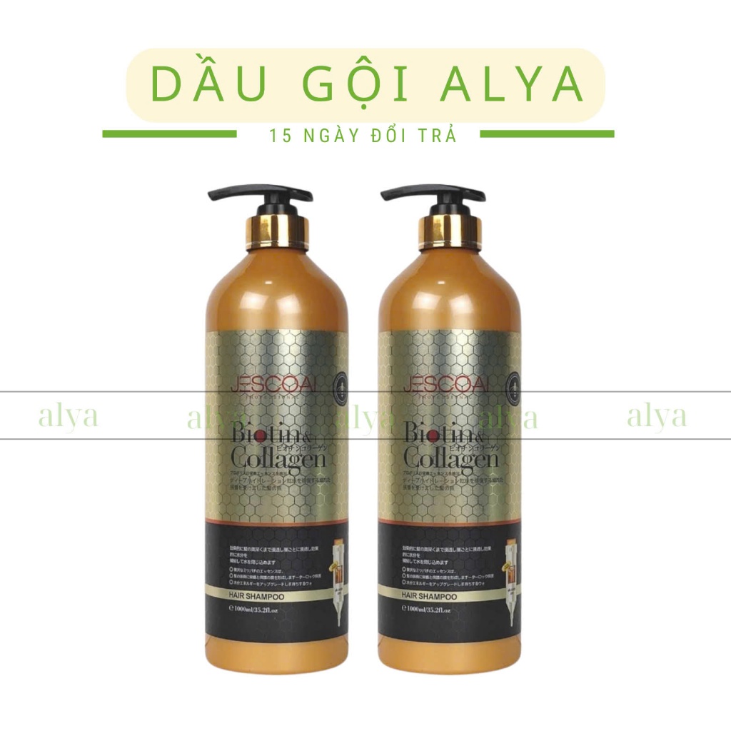 Dầu Gội Xả Biotin Collagen Jescoal Hương Nước Hoa, Phục Hồi Tóc Khô Xơ Hư Tổn