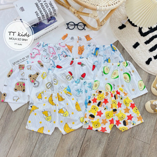 QUẦN ĐÙI GIẤY COTON Bé Trai, Bé Gái size từ 4kg-15kg