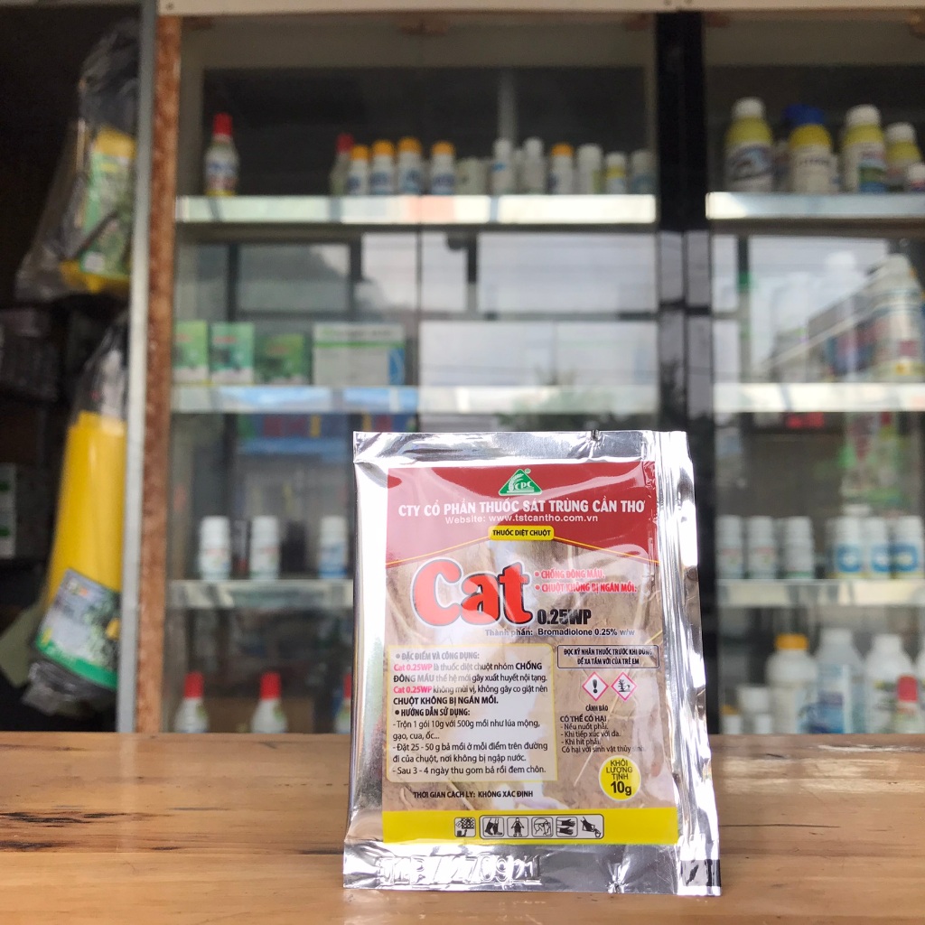 Cat 0.25WP kiểm soát chuột hiệu quả cao trong một lần ăn mồi