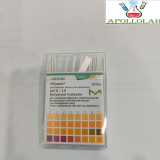 [ĐỨC] Que đo pH 0-14 Merck Code 1.09535.0001 Hộp 100 que