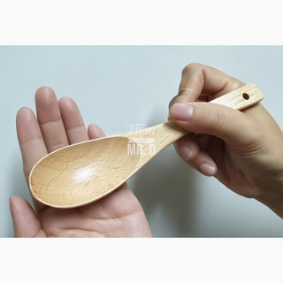 Muỗng Ăn Cơm Gỗ Beech, Chiều Dài 16.5cm