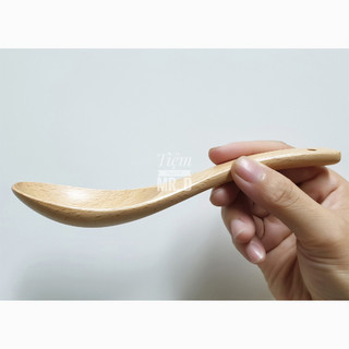 Muỗng Ăn Cơm Gỗ Beech, Chiều Dài 16.5cm
