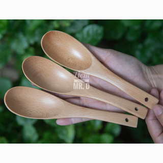 Muỗng Ăn Cơm Gỗ Beech, Chiều Dài 16.5cm