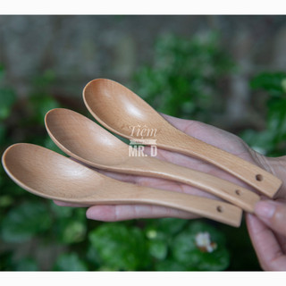 Muỗng Ăn Cơm Gỗ Beech, Chiều Dài 16.5cm
