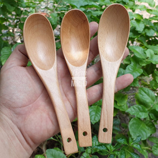 Muỗng Ăn Cơm Gỗ Beech, Chiều Dài 16.5cm