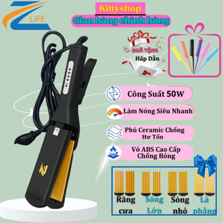 Máy tạo kiểu tóc đa năng Z-1059, bản nâng cấp 4 in 1 là thẳng, ép, duỗi tóc, chính hãng ZLIFE
