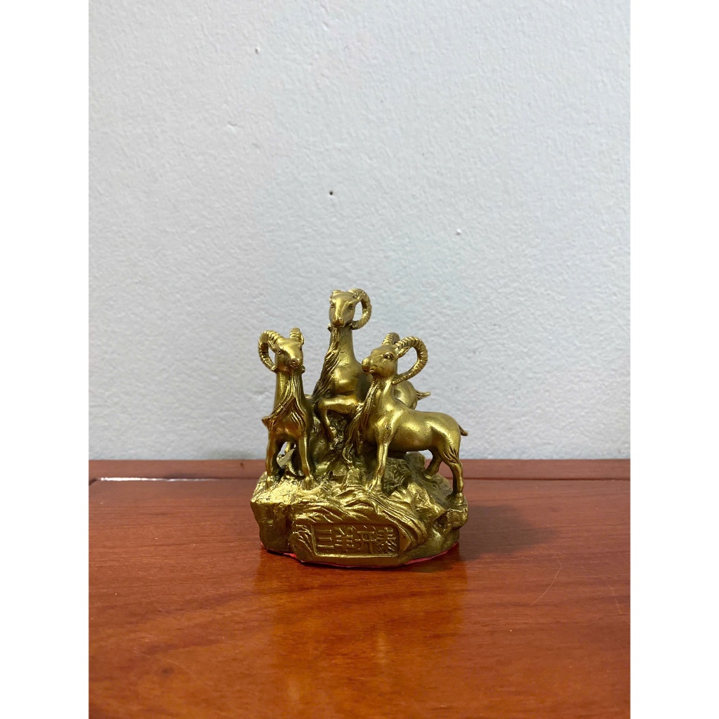 Tam dương khai thái bằng đồng, tượng dê đồng - 3 con dê bằng đồng cỡ nhỏ
