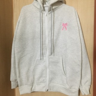 Áo khoác hoodie zip nỉ Nơ Hồng Thêu form Unisex chất nỉ cao cấp Hottrend 2024