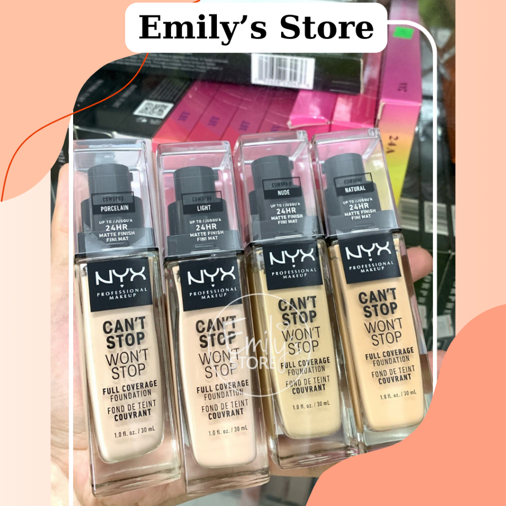(thanh lý) Kem nền NYX Can't Stop Won't Stop