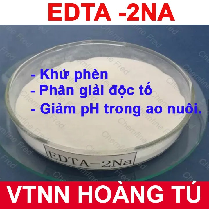 Gói 50G CHẤT ỔN ĐỊNH EDTA.2NA (Ethylendiamin Tetraacetic Acid Disodium) tinh khiết phân tích