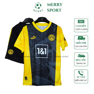 Bộ Quần Áo Bóng Đá Câu Lạc Bộ Dortmund MERRY SPORT Mùa Giải 24/25 - Vải Thái Cao Cấp phom Châu Âu 50-90kg
