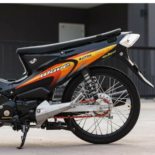 Tem rời Wave Thái Lan 125 xe  đen vàng