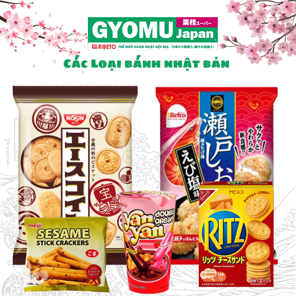 Bánh Meiji Sesame Stick Crackers 29g,bánh quy nhật bản, bánh gạo nhật bản, bánh mochi nhật bản - Gyo