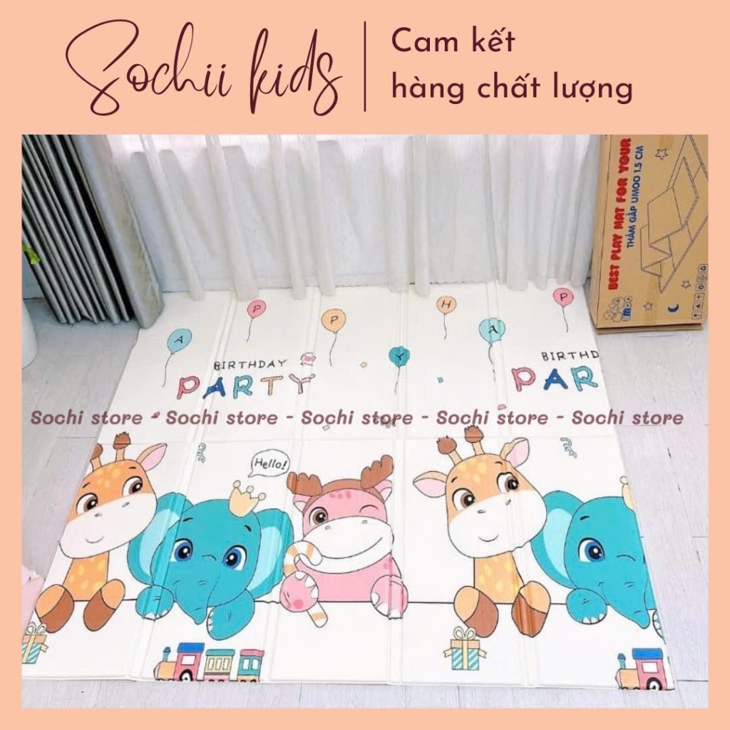 Thảm gấp Umoo dày dặn kích thước 1,8x2m