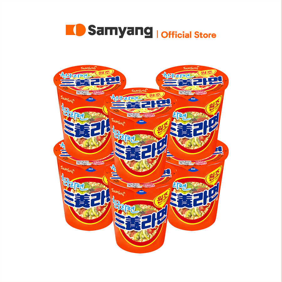 Combo 6 Mì Ly Samyang Foods 1963 Hàn Quốc (65g/ly)