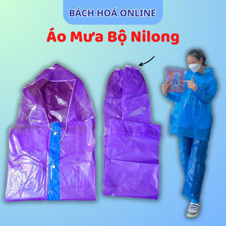 [Giá sỉ] Áo Mưa Bộ Nilon Phương tiện Đi Mưa, Ủ Kem Mặc Nhiều Lần Loại Dày Siêu Bền Đặc Biệt - Bách Hóa Online