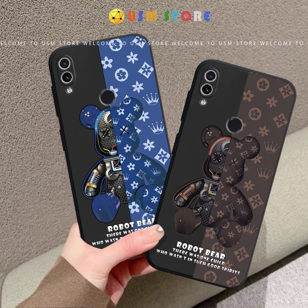 Ốp lưng Xiaomi Redmi 7 / Note 7 / Note 7S / Note 7 Pro /  Redmi Y3, chất TPU dẻo, Bearbrick ngầu