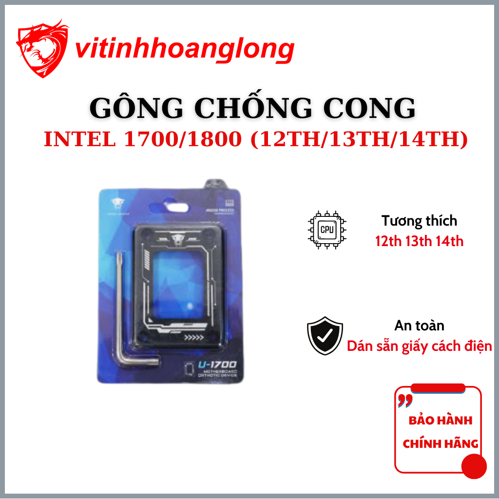 Gông chống cong OEM cho Socket Intel 1700|1800 (12th,13th,14th) - New
